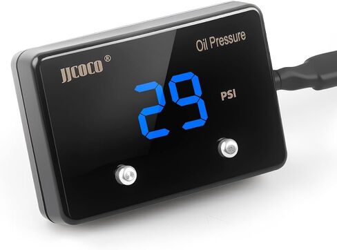 232PSI Oil Pressure Gauge LED Digital Display 12V Press Gauge Meter Kit with Oil Pressure Sensor for Car Truck Vehicle Automotive in Kuwait