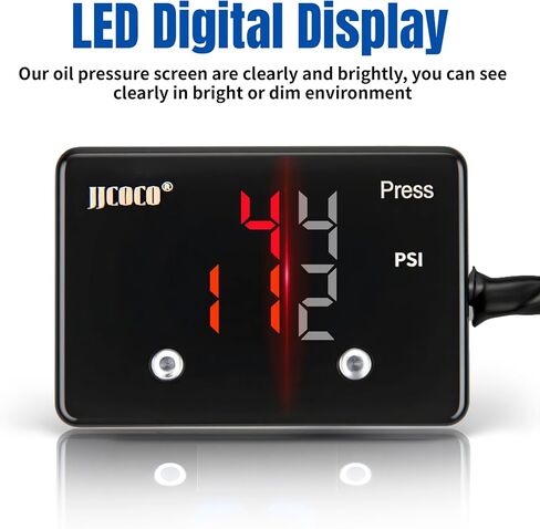 232psi مقياس ضغط الزيت LED DIGATION DISTRANT 12V PRESS MATER KIT مع مستشعر ضغط الزيت لسيارات سيارة شاحنة السيارة in Kuwait