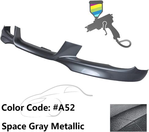 Ikon Motorsports ، Lip الأمامي الوفير متوافق مع 2007-2010 BMW E92 E93 3-Series Coupe Counterible ، Air Dam Chin Splitter M-Tech Style PP Pp plateled #A52 Space Gray Metallic ، 2008 2009 in Kuwait