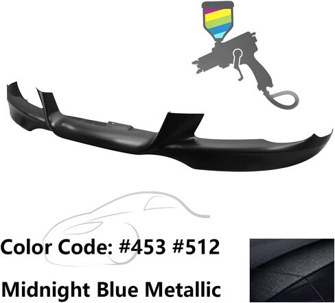 Ikon Motorsports ، Lip الأمامي الوفير متوافق مع 2007-2010 BMW E92 E93 3-Series Coupe Counterible ، Air Dam Chin Splitter M-Tech Style PP Pp plateled #A52 Space Gray Metallic ، 2008 2009 in Kuwait