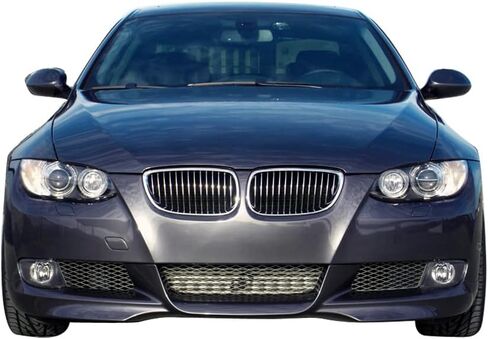 Ikon Motorsports ، Lip الأمامي الوفير متوافق مع 2007-2010 BMW E92 E93 3-Series Coupe Counterible ، Air Dam Chin Splitter M-Tech Style PP Pp plateled #A52 Space Gray Metallic ، 2008 2009 in Kuwait