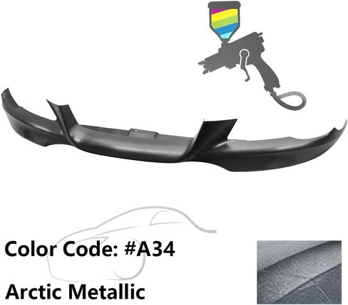 Ikon Motorsports ، Lip الأمامي الوفير متوافق مع 2007-2010 BMW E92 E93 3-Series Coupe Counterible ، Air Dam Chin Splitter M-Tech Style PP Pp plateled #A52 Space Gray Metallic ، 2008 2009 in Kuwait