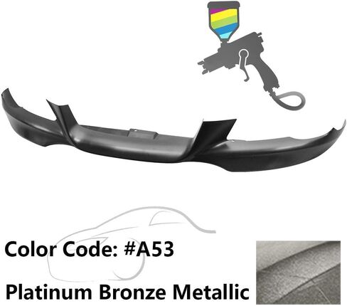 Ikon Motorsports ، Lip الأمامي الوفير متوافق مع 2007-2010 BMW E92 E93 3-Series Coupe Counterible ، Air Dam Chin Splitter M-Tech Style PP Pp plateled #A52 Space Gray Metallic ، 2008 2009 in Kuwait