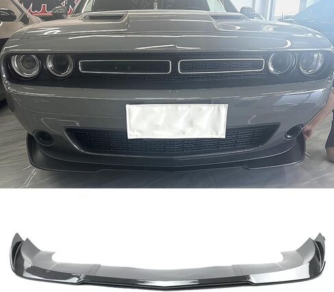 3PCS Front Bumper Lip for Dodge Challenger SXT R/T 2015-2023 V2 Style Front Bumper Lip Splitter Spoiler (Carbon Fiber Print) in Kuwait