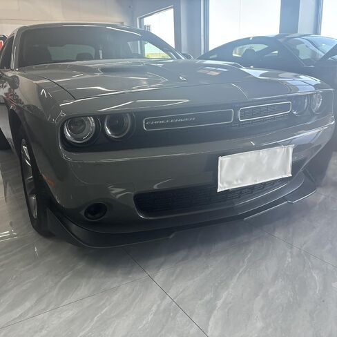 3PCS Front Bumper Lip for Dodge Challenger SXT R/T 2015-2023 V2 Style Front Bumper Lip Splitter Spoiler (Carbon Fiber Print) in Kuwait