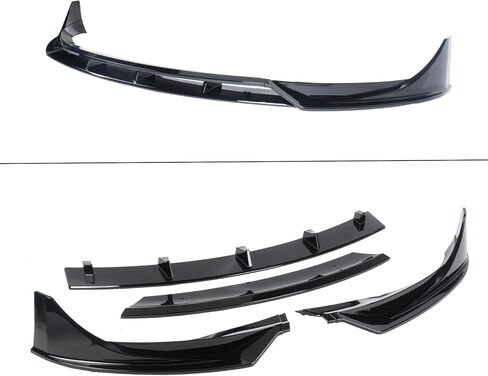 Front Bumper Lip Splitter Spoiler Compatible with Tesla New Model 3 Highland 2024 2025 Gloss Black 4-Pieces Sporty Style Accessories Air Chin Body Kit in Saudi Arabia