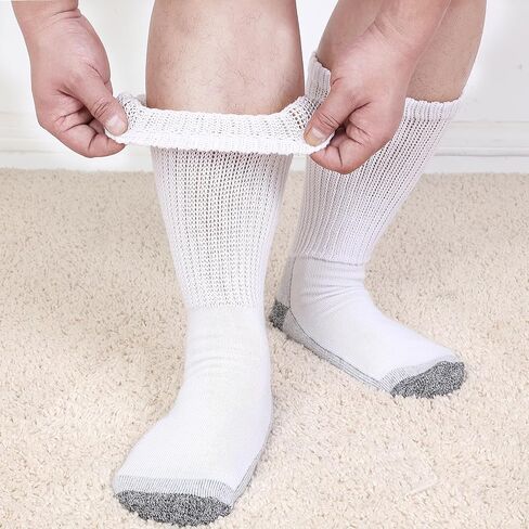 Mens Diabetic Socks Size 10-13, Diabetic Socks for women size 9-11, Comfort Seamless Toe Cushioned Sole in Saudi Arabia