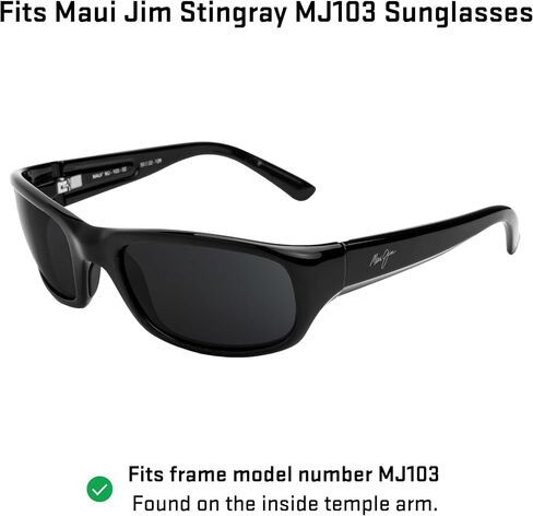 العدسات البديلة للاشتعال ل Maui Jim Stingray MJ103 النظارات الشمسية ، والخيارات المستقطبة ، ومكافحة الخدش والمقاومة للأثر in Saudi Arabia