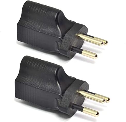 Ceptics Japan, Philippines NEMA 1-15 Travel Power Plug Adapter Accepts NEMA 5-15R - ETL Certified - Industrial Grade (IG-6-2PK) in Kuwait
