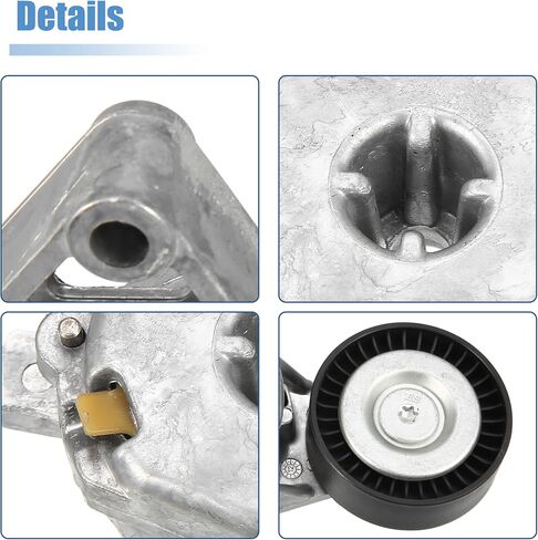 X AUTOHAUX Drive Belt Tensioner Assembly Belt Tensioner for Volkswagen Jetta Golf Beetle for Audi TT 06A 903 315E Metal Black Silver Tone in Saudi Arabia
