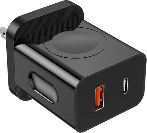 لشاحن Apple Watch ، 3 في 1 20W كتلة شحن سريعة ، كتلة شاحن USB C المحمولة لـ IWatch Series Ultra/9/8/7/6 ، متوافق مع iPhone 16/16 Pro/iPhone 15 ، سلسلة White in Saudi Arabia