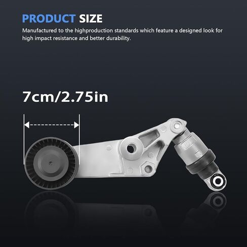 Serpentine Drive Belt Tensioner Kit for 1998-2002 Prizm, 2003-2005 Celica, 1998-2008 Corolla Matrix L4 1.8L 38286 6PK1880 in Saudi Arabia