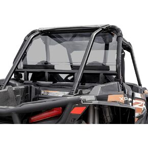 SuperATV Heavy-Duty Rear Windshield for 2014-2023 Polaris RZR XP 1000 (See Fitment) | 1/4" Thick Light Tint Polycarbonate 250x Stronger Than Glass | Snug, Rattle-Free Fit | USA Made in Saudi Arabia