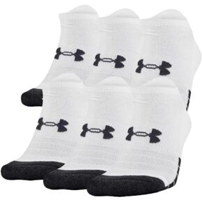 Under Armour Unisex UA Performance Tech No Show Socks 6-Pack MD White in Kuwait