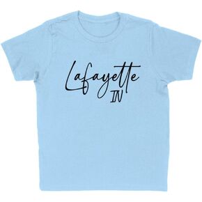 Script Lafayette Indiana Kids T-Shirt Youth in Kuwait