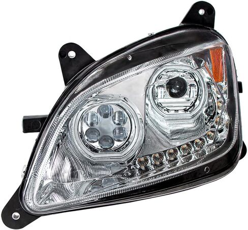 United Pacific 35745 Headlight Chrome, 10 Led, Driver Side, for 2010 2016 Peterbilt 587 & 2012 2021 579 in Saudi Arabia