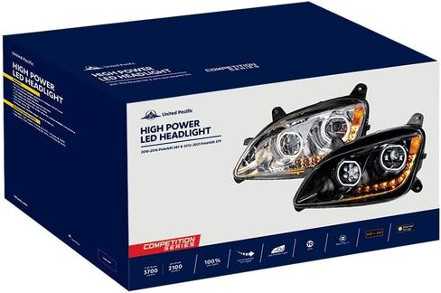 United Pacific 35745 Headlight Chrome, 10 Led, Driver Side, for 2010 2016 Peterbilt 587 & 2012 2021 579 in Saudi Arabia