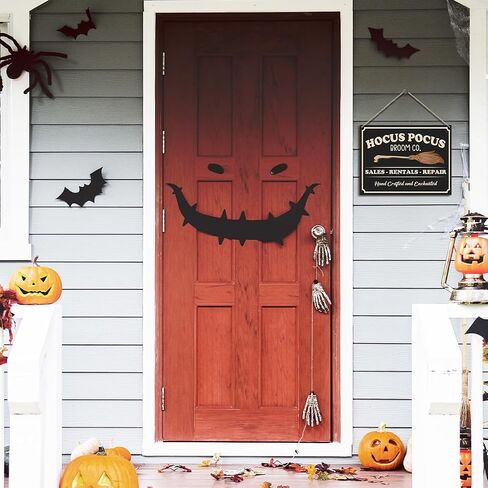Funny Hay Fall Cow Wood Hanging Sign Fall Front Door Welcome Sign Highland Cow Wooden Wall Decor for Halloween Party Supplies Rustic Wall Art Gifts for Autumn Harvest Halloween Thanksgiving - Y314 in Saudi Arabia