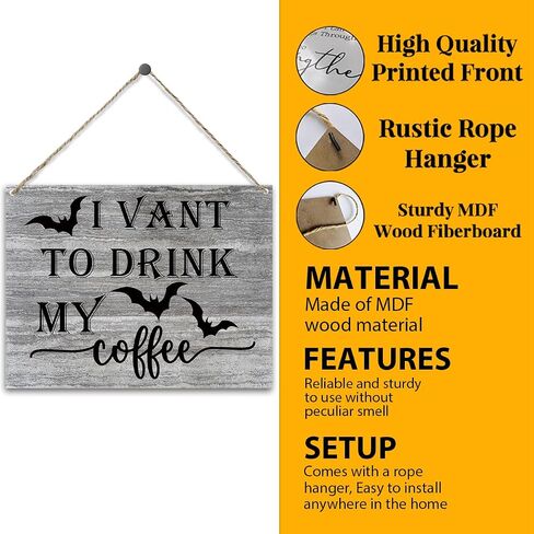 Funny Hay Fall Cow Wood Hanging Sign Fall Front Door Welcome Sign Highland Cow Wooden Wall Decor for Halloween Party Supplies Rustic Wall Art Gifts for Autumn Harvest Halloween Thanksgiving - Y314 in Saudi Arabia
