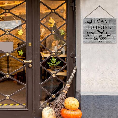 Funny Hay Fall Cow Wood Hanging Sign Fall Front Door Welcome Sign Highland Cow Wooden Wall Decor for Halloween Party Supplies Rustic Wall Art Gifts for Autumn Harvest Halloween Thanksgiving - Y314 in Saudi Arabia