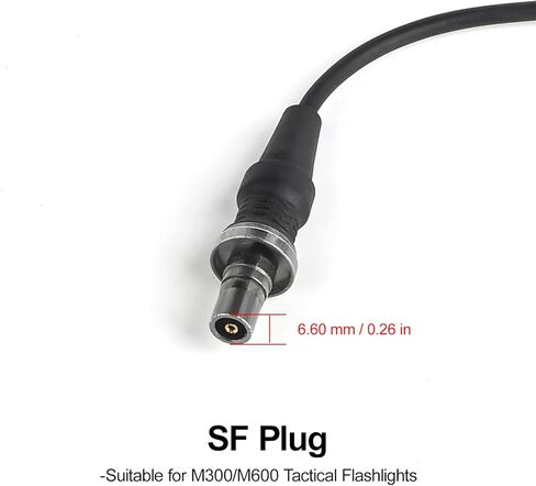 NOBUHIRO Remote Pressure Switch Compatible with M300 M600 Tactical Flashlight, Metal Tactical Light Switch Weapon Light Switch Mounted for 20mm Picatinny Rail in Kuwait