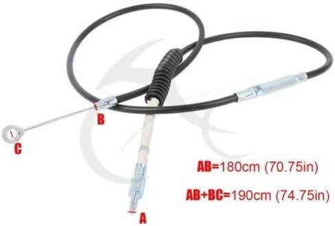 XMT-MOTO 74.75" Clutch Cable Fit For Harley Electra Road Glide Street Road King 2008-2013 in Saudi Arabia