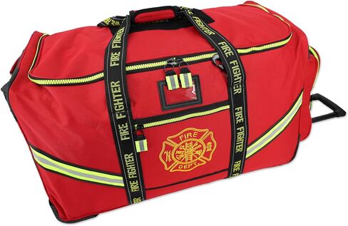Lightning X Premium Rolling Firefighter Turnout Bunker Gear Bag w/Wheels, Retractable Handle, Fully Molded 3 Colors in Saudi Arabia