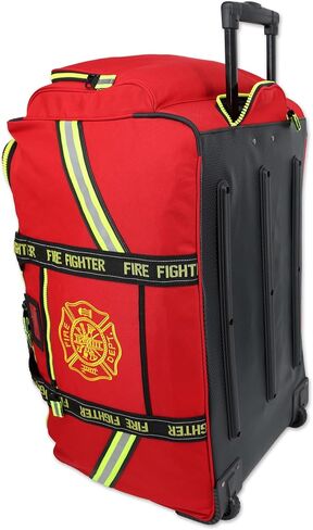 Lightning X Premium Rolling Firefighter Turnout Bunker Gear Bag w/Wheels, Retractable Handle, Fully Molded 3 Colors in Saudi Arabia