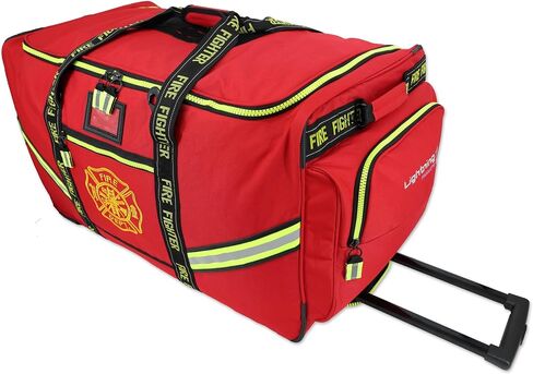 Lightning X Premium Rolling Firefighter Turnout Bunker Gear Bag w/Wheels, Retractable Handle, Fully Molded 3 Colors in Saudi Arabia