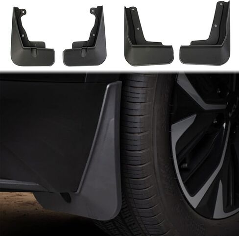 Black Car Mud Flaps Mudguard Fender Accessories for KIA EV6 2022+ (Model 2(ONLY FIT GT-LINE)) in Saudi Arabia