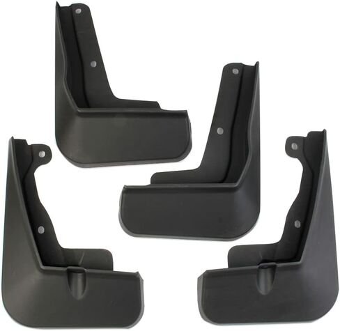 Black Car Mud Flaps Mudguard Fender Accessories for KIA EV6 2022+ (Model 2(ONLY FIT GT-LINE)) in Saudi Arabia