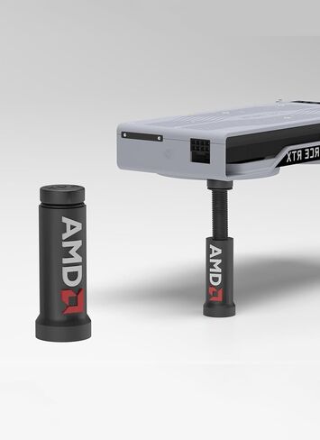 Adjustable GPU Holder, for MSI Setups, Black – Tool-Free, Anti-Vibration Support Stand for Stable GPU Performance, Prevents GPU Sag, Protects Motherboard – Easy Height Adjustment in Saudi Arabia