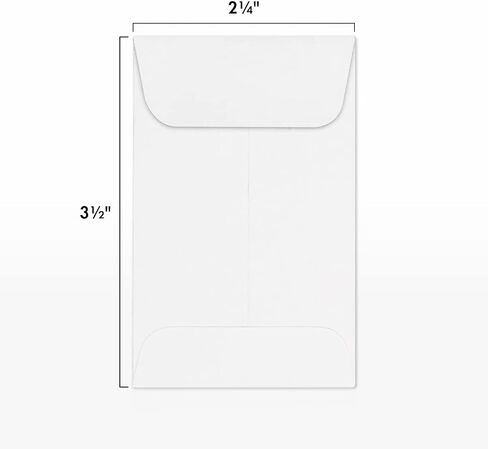 LUXPaper Coin Envelopes, 24lb, Bright White, 2 1/4-Inch x 3 1/2-Inch, 50-Count in Saudi Arabia