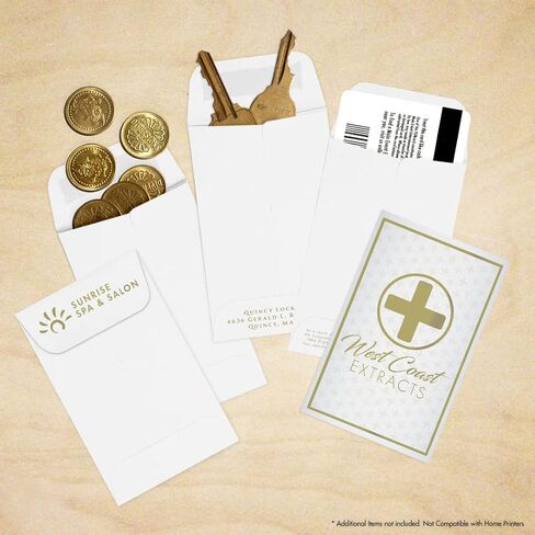 LUXPaper Coin Envelopes, 24lb, Bright White, 2 1/4-Inch x 3 1/2-Inch, 50-Count in Saudi Arabia