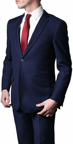 Adam Baker Men's Slim Fit Sode-Phreadged Sosted (سترة وسروال) in Kuwait