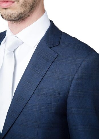 Adam Baker Men's Slim Fit Sode-Phreadged Sosted (سترة وسروال) in Kuwait