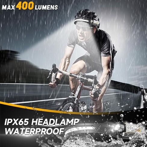 Headlamp Rechargeable 6 Pack, 230° Wide Beam LED Headlamp, 5 Modes of Lightweight Headlamps with Motion Sensors, Hard hat Light for Adults, Waterproof Headlight Flashlight for Camping, Hiking in Saudi Arabia