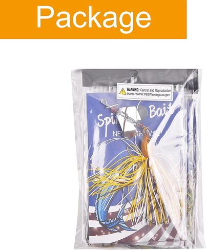Soft Fishing Lures Kit, Buzzbait Spinnerbait Jigs Lures Multicolor Buzz Bait Swimbait Metal Jigs with 12pcs Soft Plastic Lures in Saudi Arabia