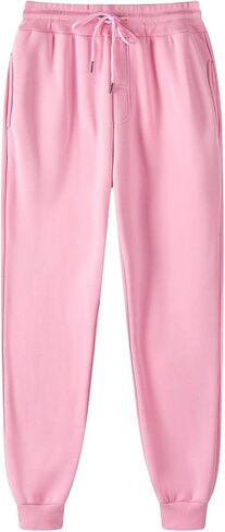 Joggers for Men Elastic Waisted Cuffed Fleece Sweatpants Casual Workout Running Sports Lounge Trousers with Pockets in Kuwait
