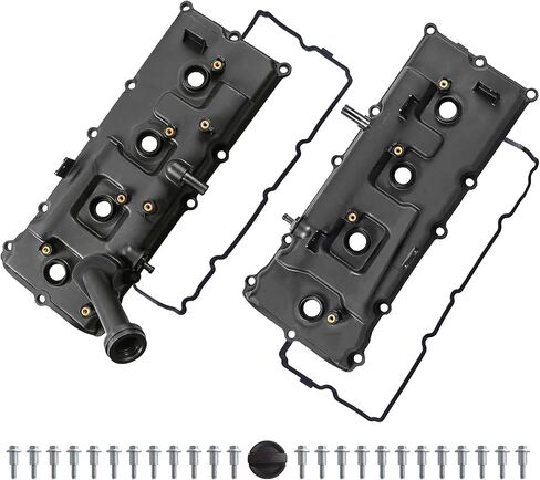 Engine Valve Cover Set Left + Right 13264-7S000 13264ZE01A Compatible for Nissan Armada Pathfinder Titan Infiniti QX56 NV2500 NV3500 2004-2016 in Saudi Arabia