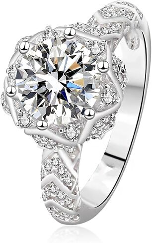 Luxurious 2 Carat Diamond Engagement Ring | Distinctive Design | Flawless D-Color, Excellent Cut | Ultimate Fashion Gift for Her in Saudi Arabia