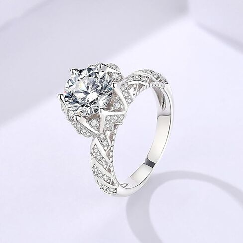 Luxurious 2 Carat Diamond Engagement Ring | Distinctive Design | Flawless D-Color, Excellent Cut | Ultimate Fashion Gift for Her in Saudi Arabia