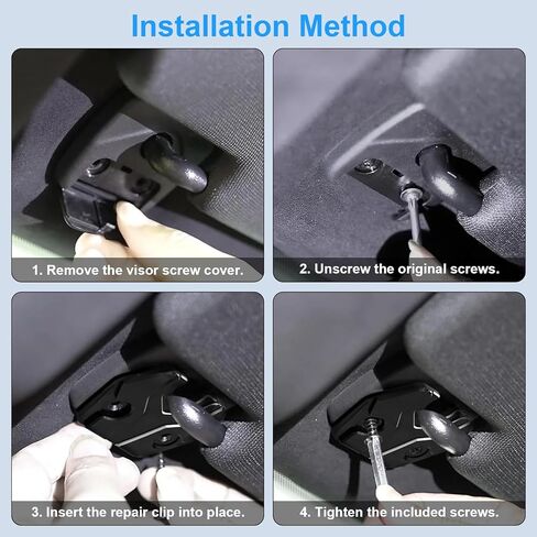 طقم إصلاح Sun Visor Fit for Dodge Ram 1500 Trucks 2019 2020 2021 2022 2023 2024 2025 Accessories Clip Fix Floppy Sungging Sun Visors Pack of 2 in Saudi Arabia