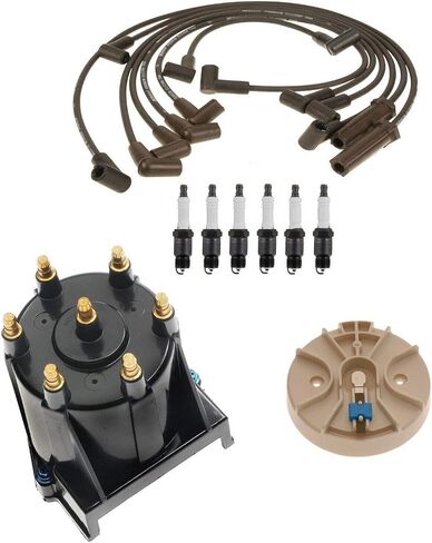 Replacement Ignition Kit Distributor Rotor Cap Wire Spark Plugs for Chevy 4.3L V6 in Saudi Arabia