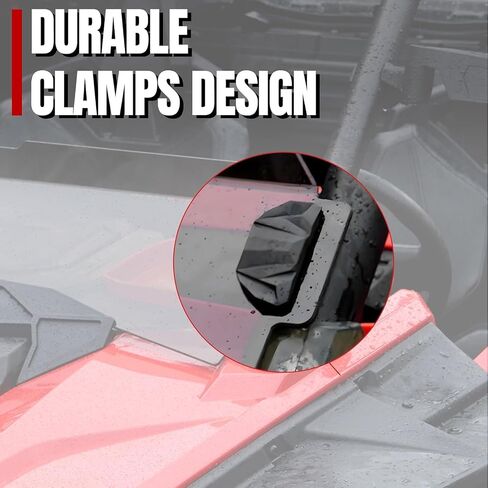 A & UTV Pro Front Dark Half Windshield لـ Polaris RZR Pro XP 2020-2024 2 مقعدًا ، الزجاج الأمامي الملون لـ RZR Pro R / Turbo R 2022 2024 ، استبدل # 2884966 ، 1pcs in Saudi Arabia