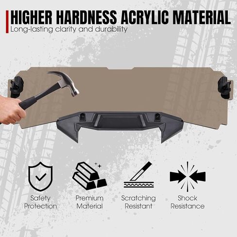 A & UTV Pro Front Dark Half Windshield لـ Polaris RZR Pro XP 2020-2024 2 مقعدًا ، الزجاج الأمامي الملون لـ RZR Pro R / Turbo R 2022 2024 ، استبدل # 2884966 ، 1pcs in Saudi Arabia