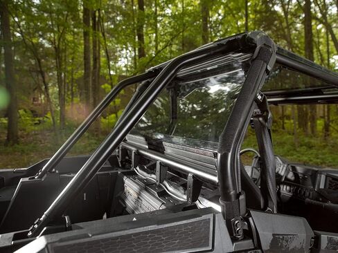 SuperATV Heafty Duty Windshield لعام 2014-2023 Polaris RZR XP 1000 (انظر التركيب) | 1/4 "ضوئي كثيف لبولي كربونات 250x أقوى من الزجاج | دافئ ، خالي من الحشرجة | in Saudi Arabia