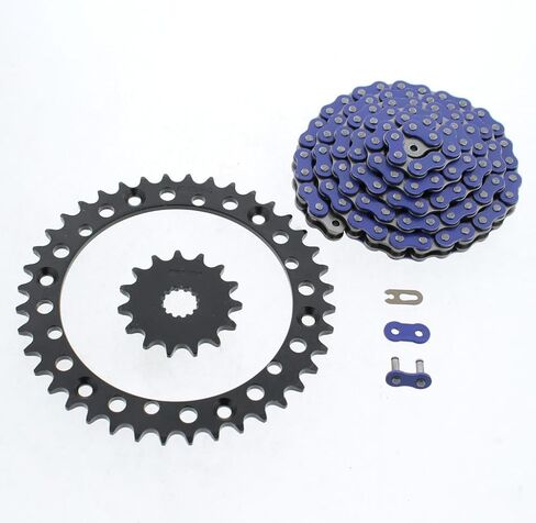 01-05 fits Yamaha YFM660 660 Raptor Blue Non O-Ring Chain & Black Sprocket 15/40 96L in Saudi Arabia