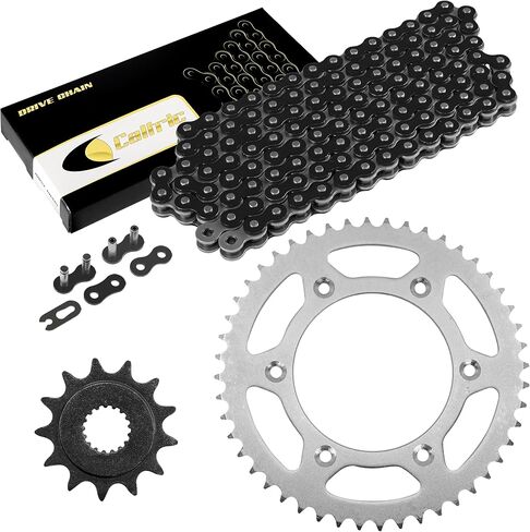 Caltric Black Drive Stail و Sprocket Kit متوافقة مع Honda CRF450R CRF450RX 2004-2018 in Saudi Arabia