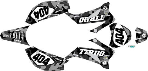Graphics Kit for Yamaha TTR 110 (2008-2023) TTR110 Invasion Series Pink 09 Mil-Dirt Pit Bike Motorcycle Stickers,Dirtbike Racing Decal Automotive Motocross Accessories no Plastics in Kuwait